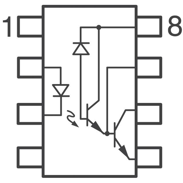6N139 Vishay Semiconductor Opto Division  Optokoppler - Transistor-Photovoltaik-Ausgang